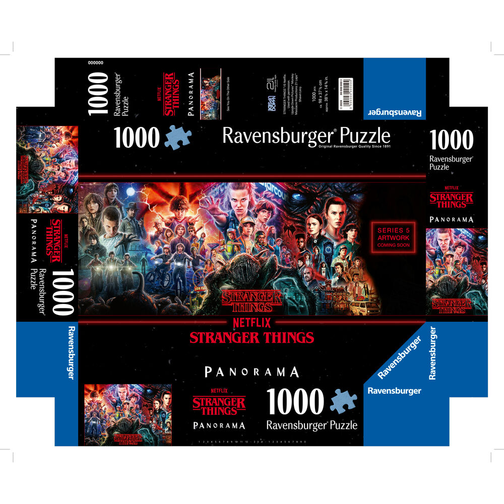 Stranger Things Puzzle Panorámico 1000 Piezas