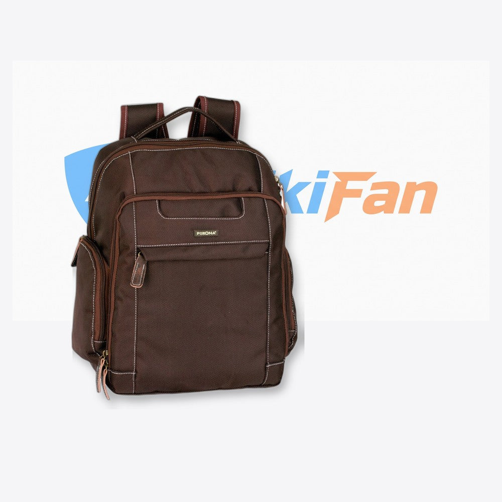 Mochila ordenador Perona Business 36cm marron (imagen 6 de 6)
