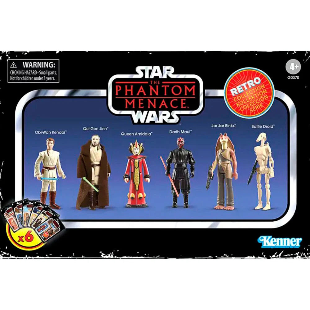 Hasbro Set figuras Phantom Menace Star Wars 9,5cm