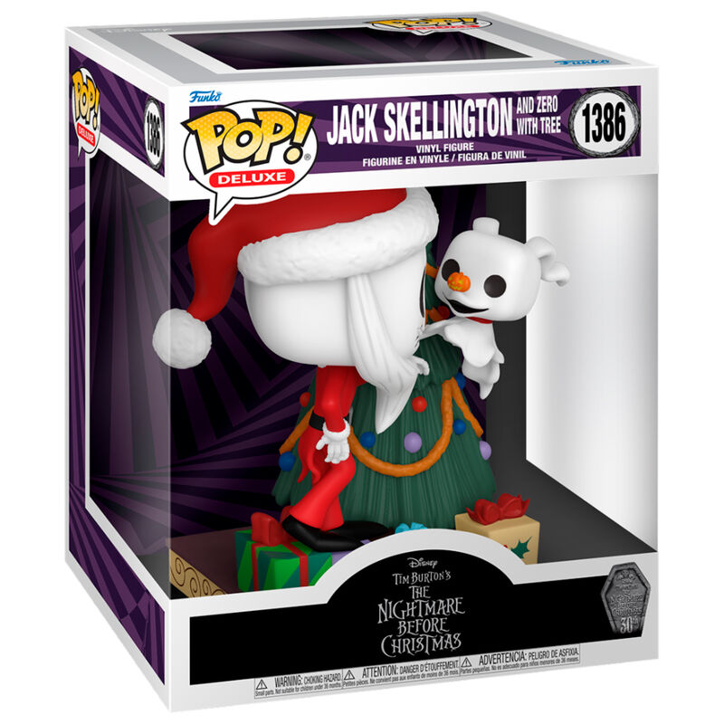 Funko Figura POP Deluxe Disney Pesadilla Antes de Navidad 30th Anniversary Jack Skellington and Zero (imagen 2 de 3)