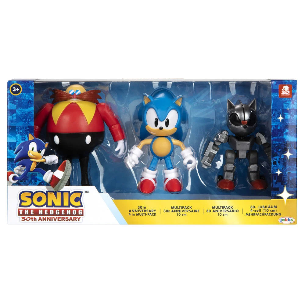 Sonic the Hedgehog - Blister 3 Figuras 30th Anniversary | Jakks Pacific