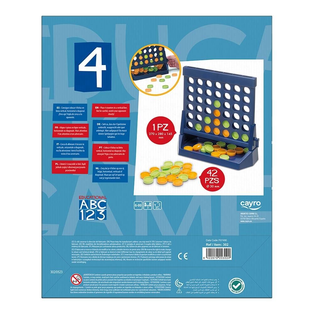 Juego de Mesa Acierta 4 Cayro Estrategia Familiar