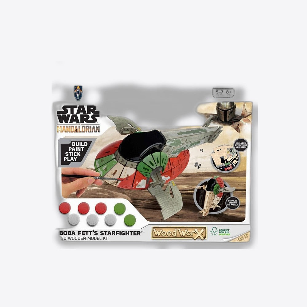 Desconocido Replica madera para pintar woodwork star wars bobba fett slave 1 (imagen 2 de 6)
