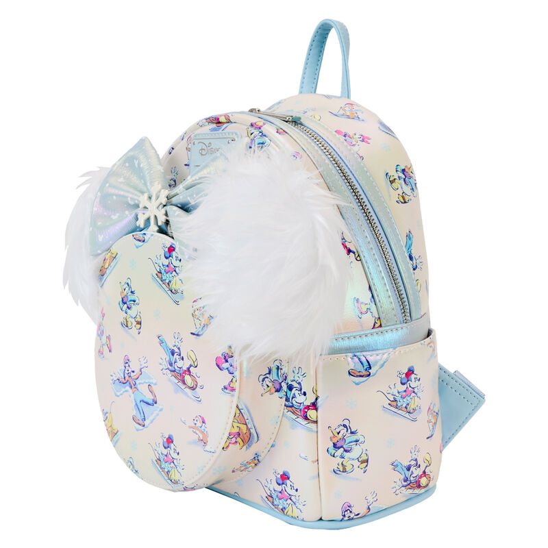 Set Mochila + Diadema orejas Winter Wonderland Mickey and Friends Disney Loungefly 26cm (imagen 3 de 7)