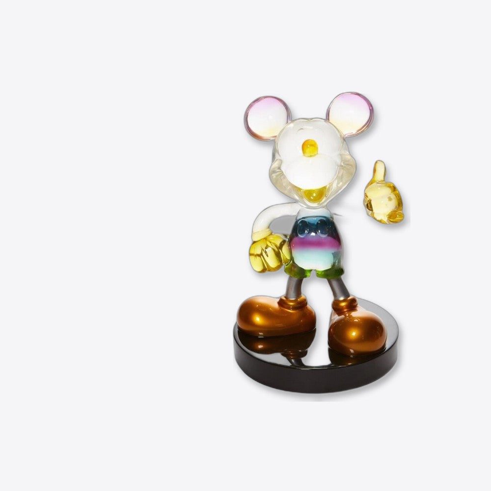 Figura resina enesco disney mickey & minnie grand jester mickey mouse (imagen 4 de 6)