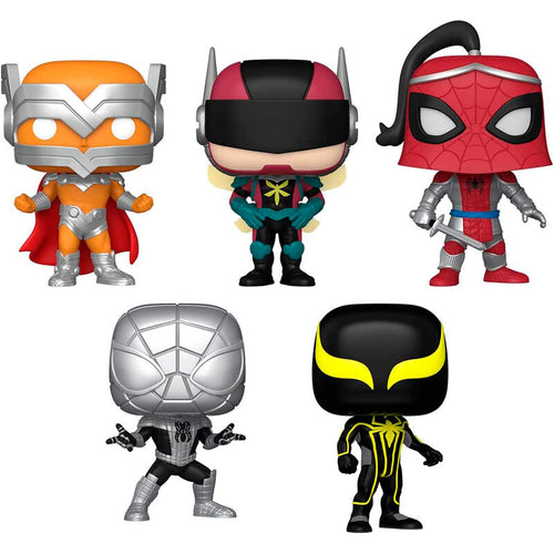 Funko Blister 5 figuras POP Marvel Spiderman Exclusive (imagen 2 de 2)