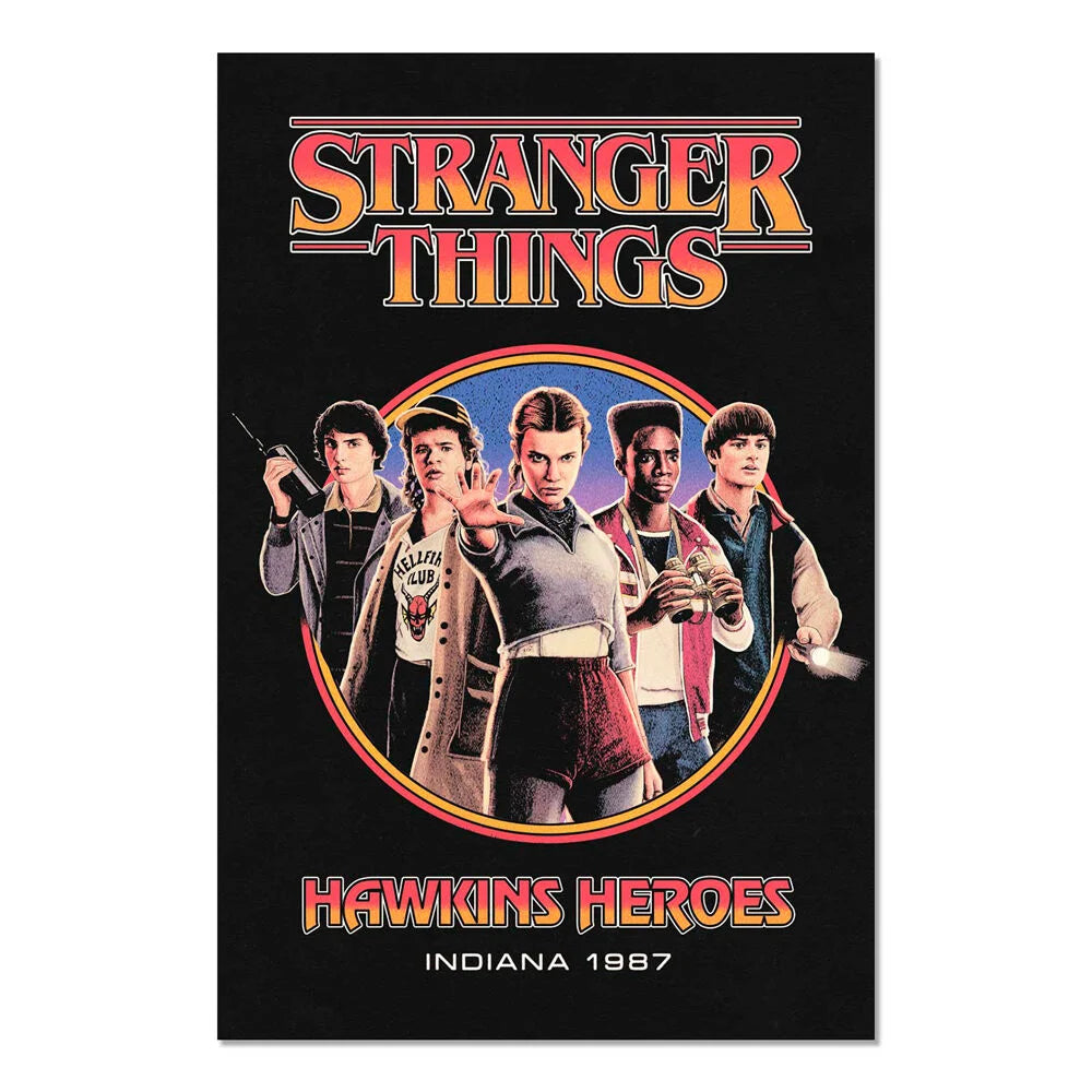 Stranger Things Poster Hawkins Heroes