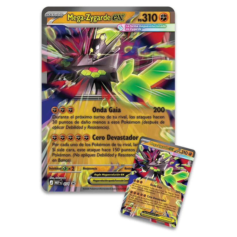 Pokemon Juego De Cartas Blister cartas Premium Ex Mega-Zygarde Pokemon español (imagen 2 de 4)