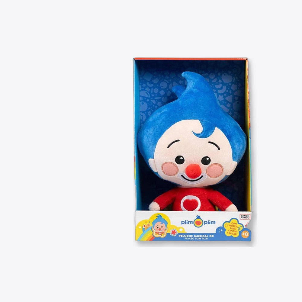 Bandai Rojo Peluche musical dx payaso plim plim (imagen 4 de 6)