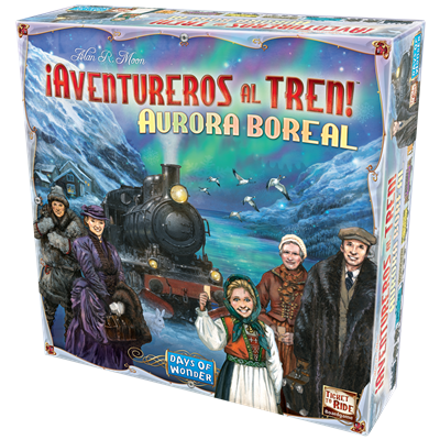 Asmodee Juego de mesa ¡aventureros al tren! aurora boreal