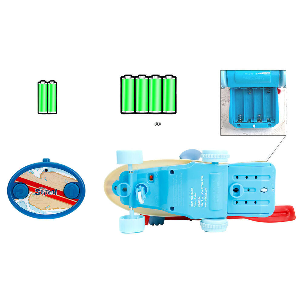 Jada Toys Tabla de Surf radio control Stitch Disney (imagen 6 de 6)