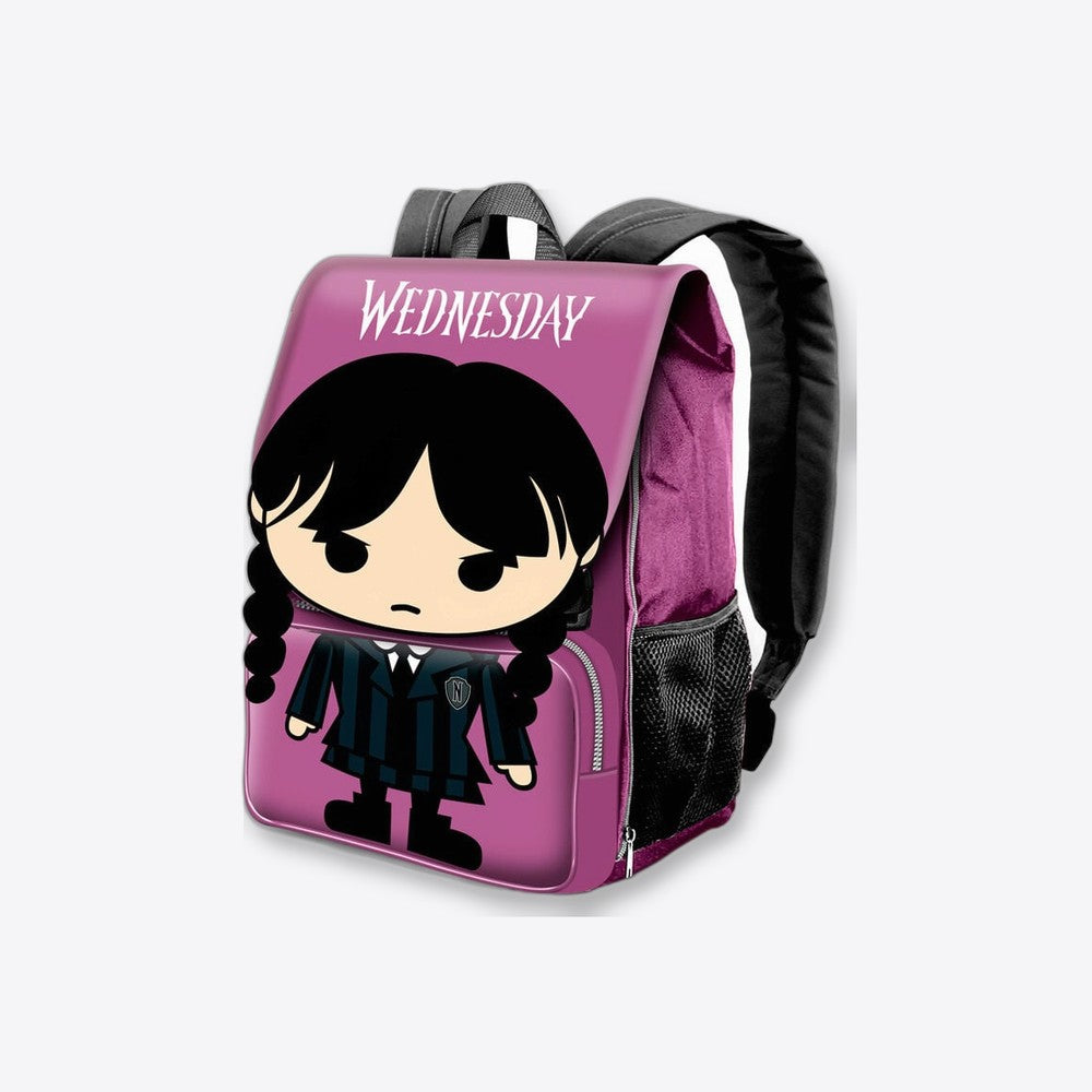 Karactermania Mochila solapa Chibi Miercoles 45cm (imagen 2 de 6)
