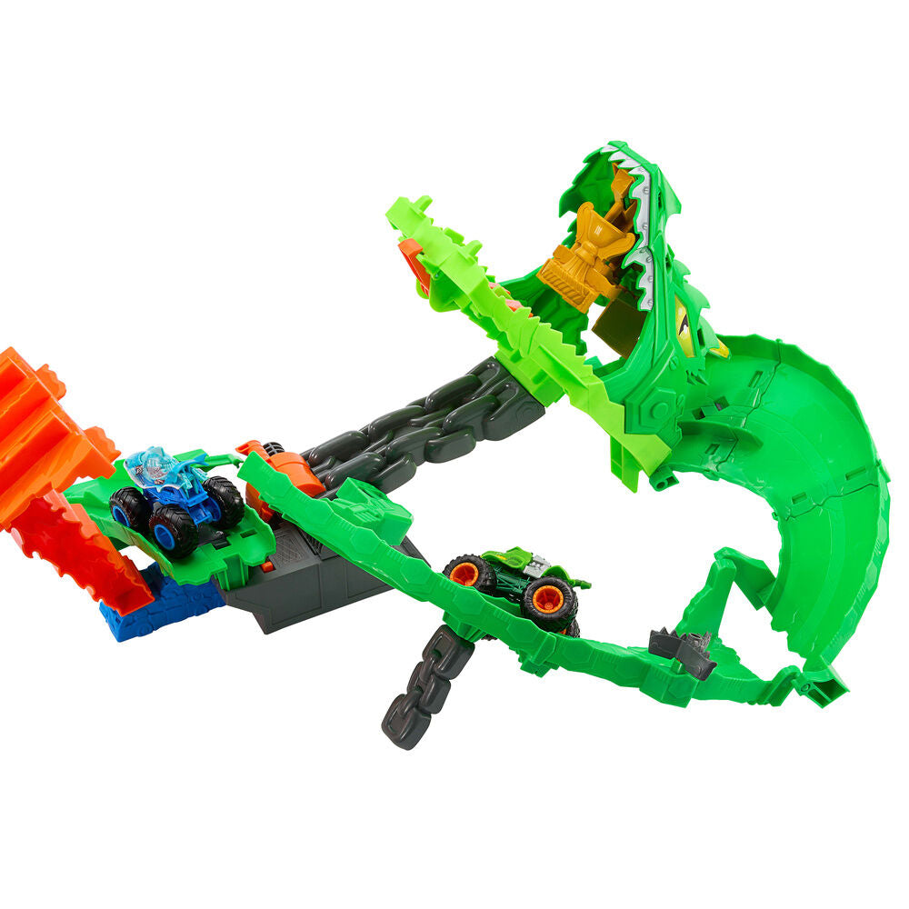 Mattel Pista Dragon Destruction Monster Trucks Hot Wheels (imagen 2 de 7)