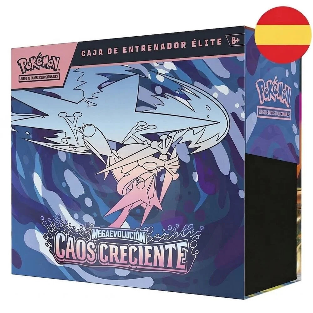 Pokemon TCG Estuche Entrenador Elite Caos Creciente Megaevolución ES