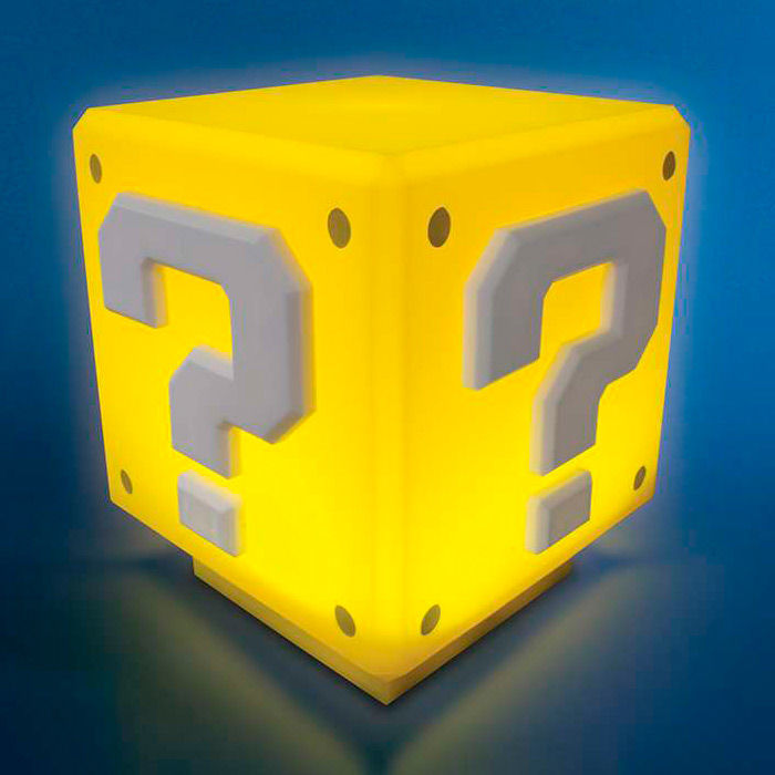 Super Mario Bros Lámpara Sonido Mini Question Block Nintendo