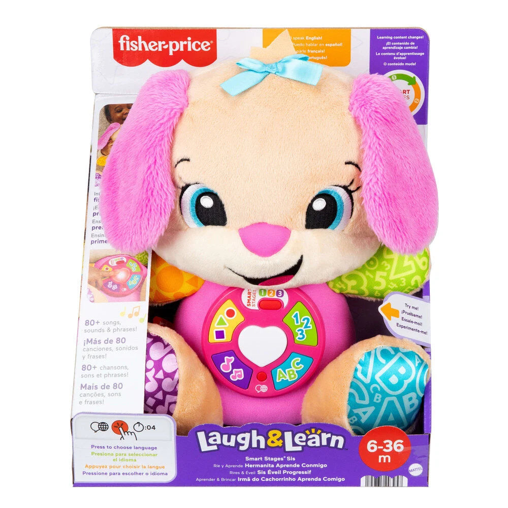 Fisher-Price Peluche Perrita Aprende Conmigo Rie y Aprende (imagen 5 de 6)