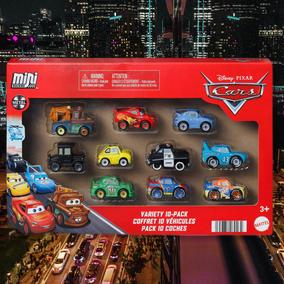 Mattel Blister 10 mini coches Cars Disney Pixar (imagen 3 de 6)