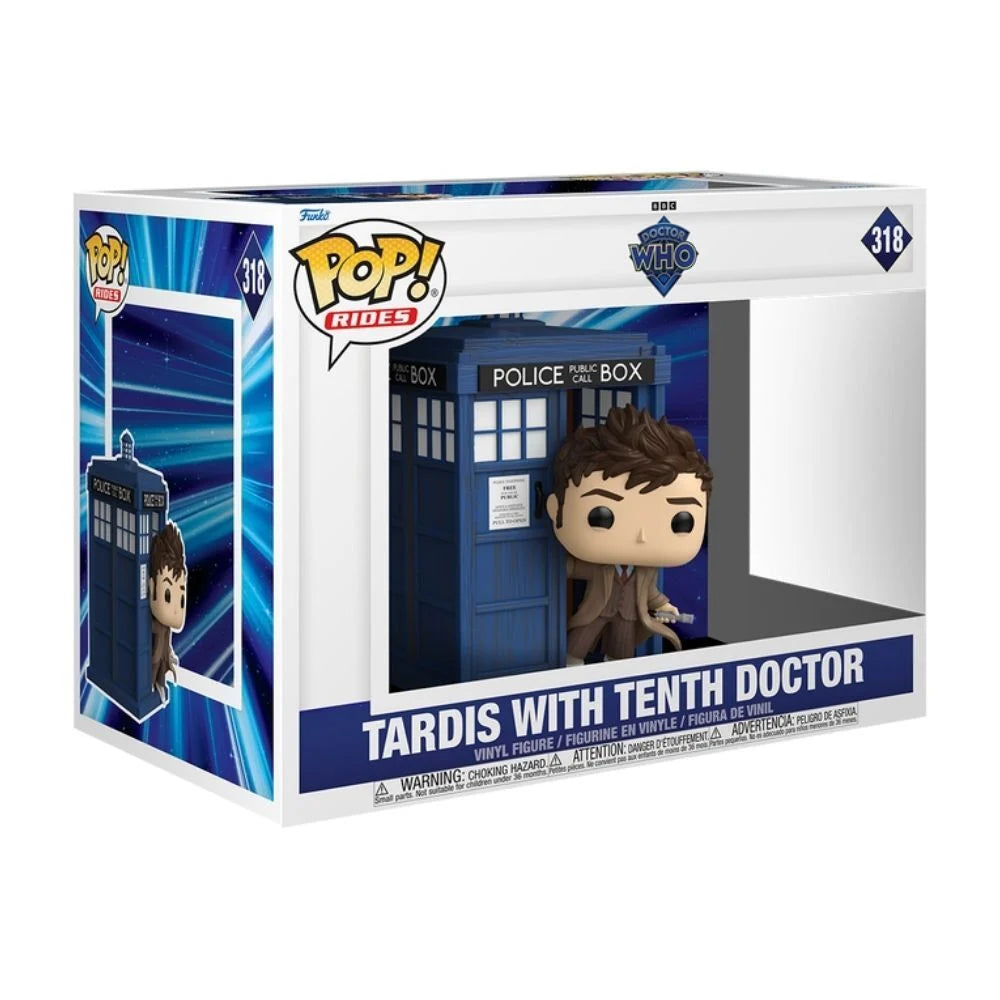 Funko Figura POP Rides Deluxe Doctor Who Tardis with Tenth Doctor (imagen 2 de 3)
