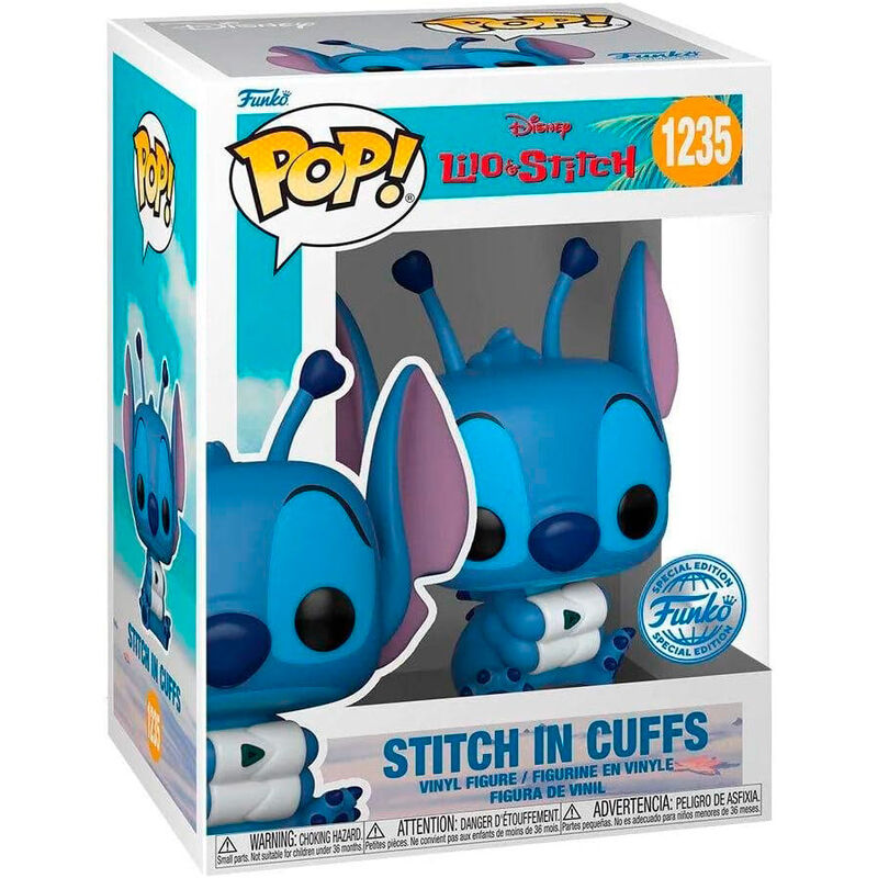 Disney Lilo & Stitch Figura POP Stitch in Cuffs Exclusiva