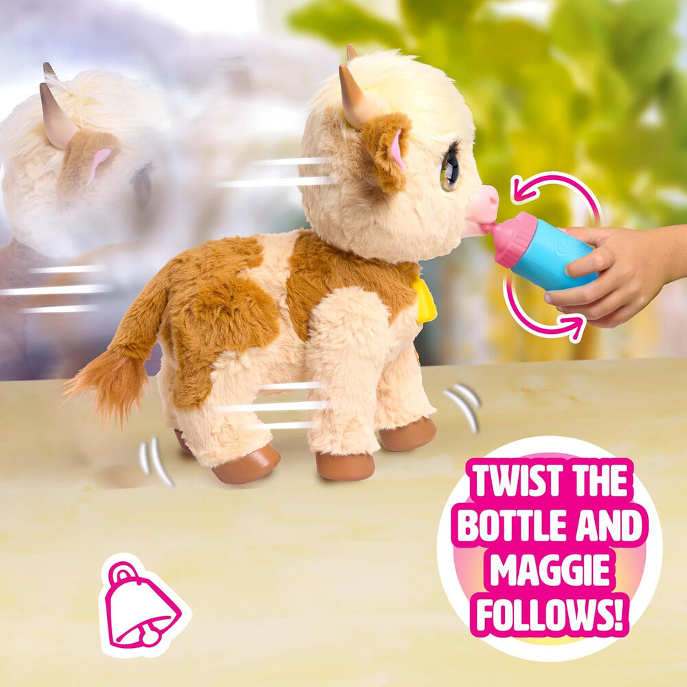 Just Play Peluche interactivo Vaca Maggie FurReal (imagen 7 de 8)