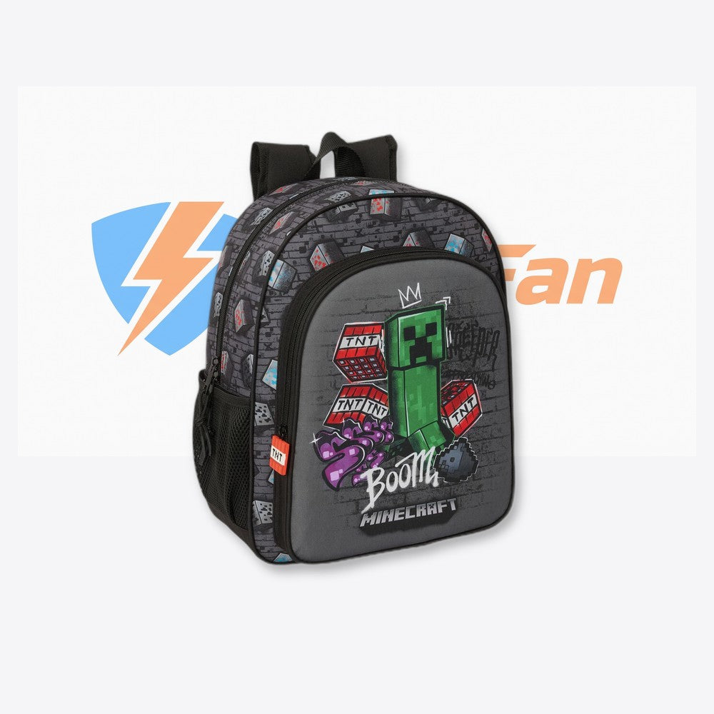 Safta Mochila Graffiti Minecraft 38cm adaptable (imagen 4 de 6)