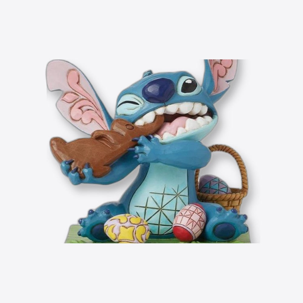 Figura enesco diseny stitch comiendo conejo de chocolate con huevos (imagen 5 de 6)