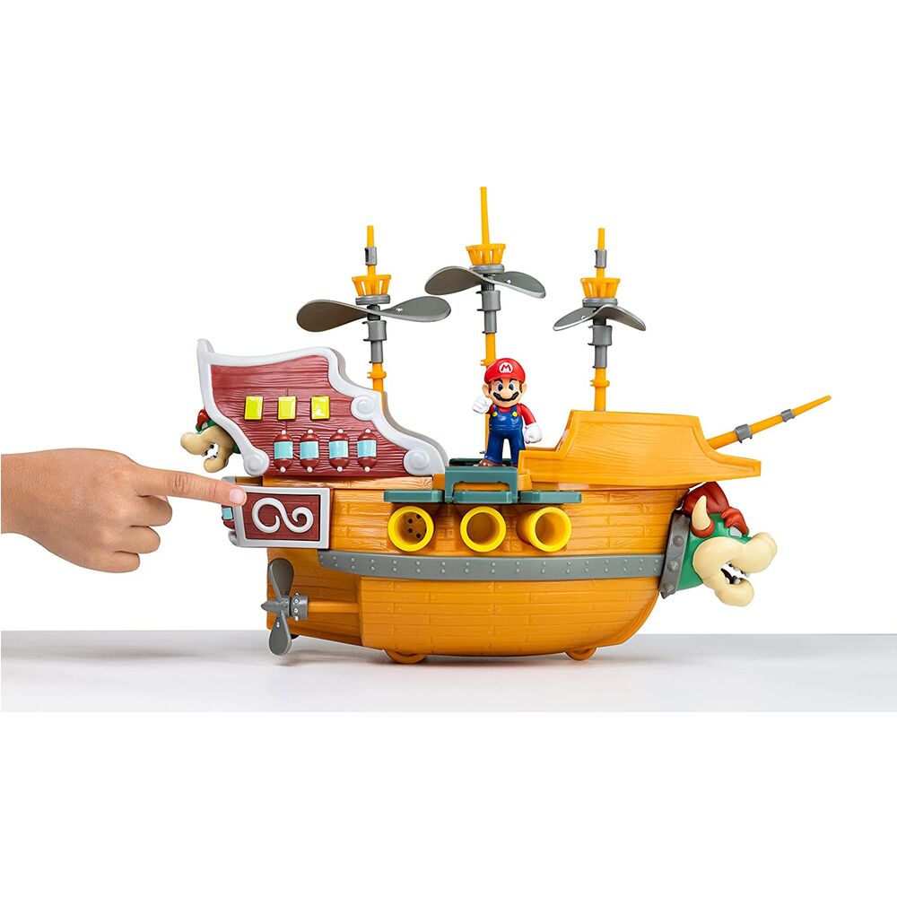 Jakks Pacific Playset Deluxe Aeronave Bowser Super Mario Nintendo (imagen 5 de 7)
