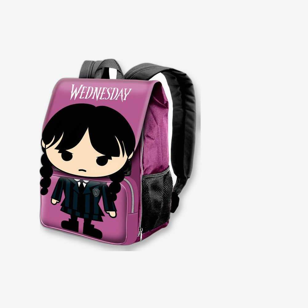 Karactermania Mochila solapa Chibi Miercoles 45cm (imagen 6 de 6)