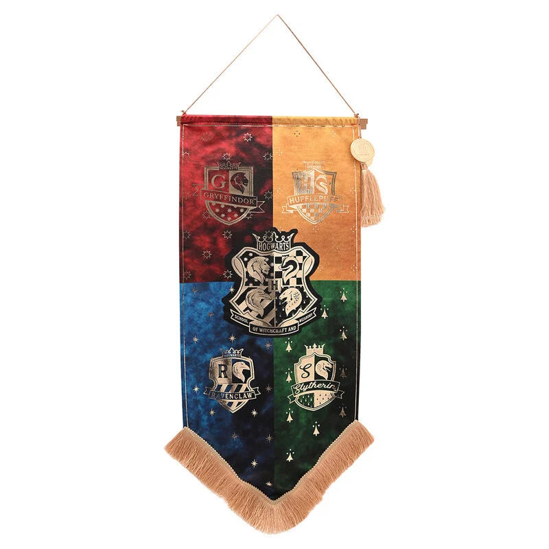 Harry Potter Estandarte Casas Hogwarts Decoración Oficial