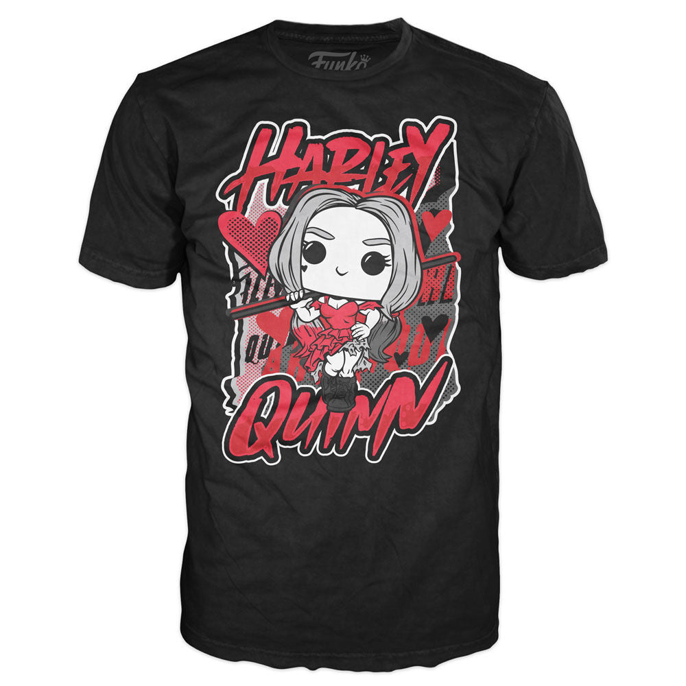 Set Figura POP & T-Shirt Harley Quinn XL | DC Comics | Funko