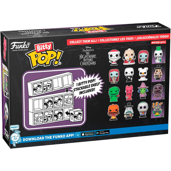 Disney Pesadilla Antes de Navidad Bitty POP Oogie Boogie Blister 4 Figuras Funko