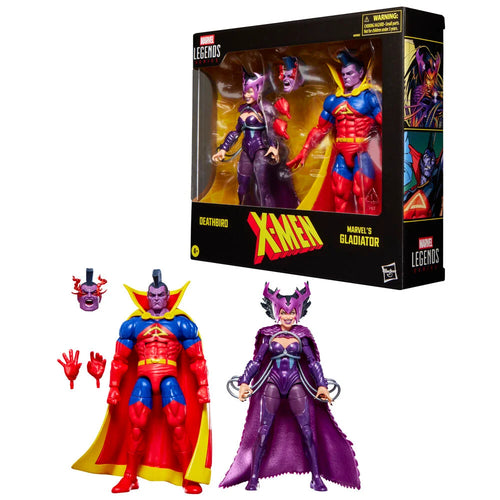 Hasbro Blister 2 figuras Deathbird & Marvel's Gladiator X-Men Marvel Legends Series 15cm