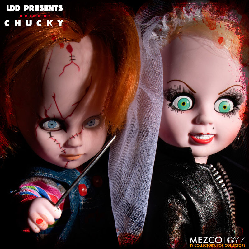 Mezco Toyz Set 2 muñecos Chucky and Tifanny Living Dead Dolls 25cm (imagen 7 de 9)