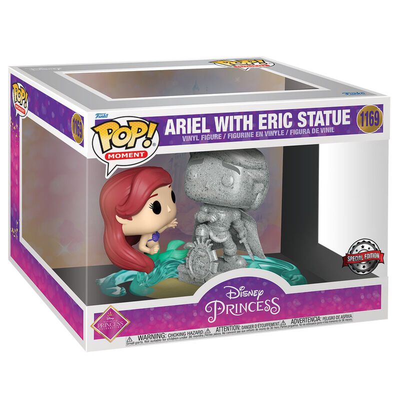 Funko Figura POP Disney Ultimate Princess La Sirenita Ariel & Statue Eric Exclusive (imagen 2 de 4)
