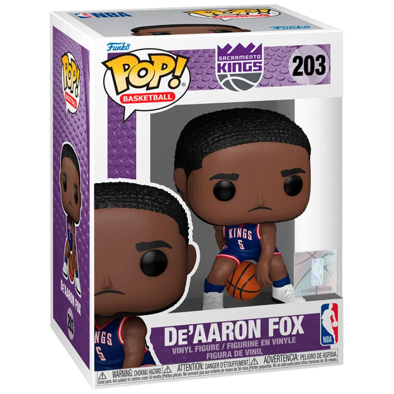 NBA Figura POP De'Aaron Fox Sacramento Kings Funko Baloncesto