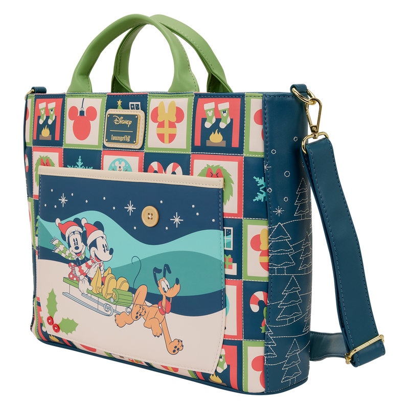 Bolso mochila Mickey & Minnie Holiday Disney Loungefly (imagen 2 de 5)