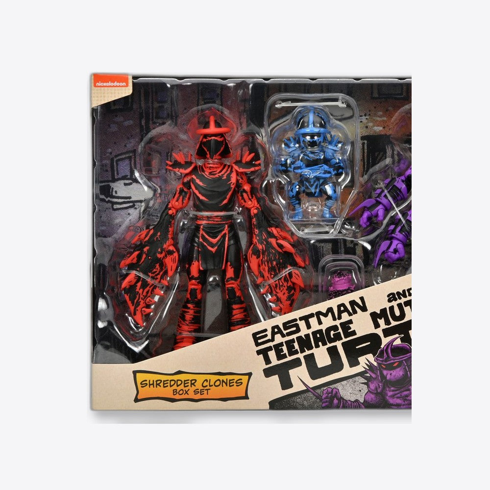 Figura neca teenage mutant ninja turtles mirage comics shredder clones box set 18cm (imagen 3 de 6)