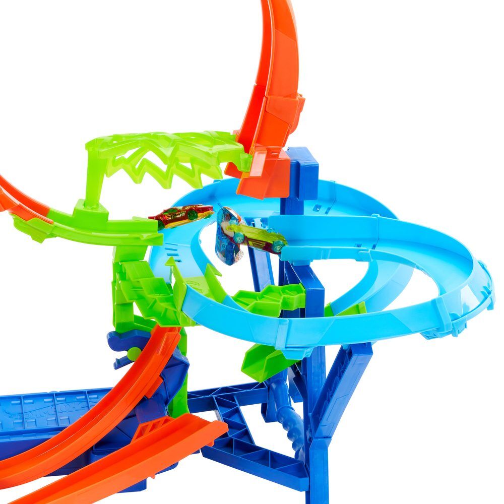 Mattel Pista coches Choque Aereo Hot Wheels Stunt Traks (imagen 4 de 6)