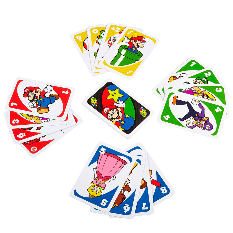 Super Mario Bros UNO Juego de Cartas Nintendo Mattel