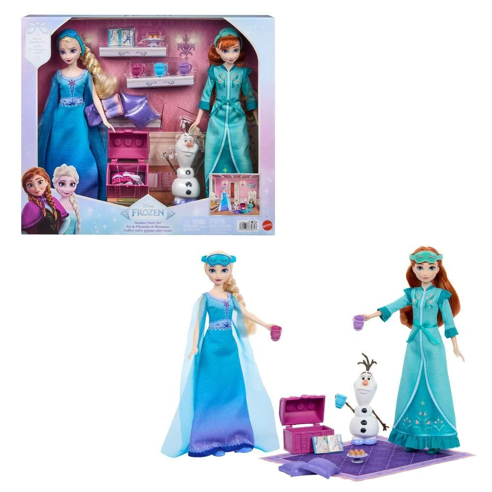 Mattel Blister Elsa y Ana Fiesta de Pijamas Frozen Disney (imagen 2 de 6)