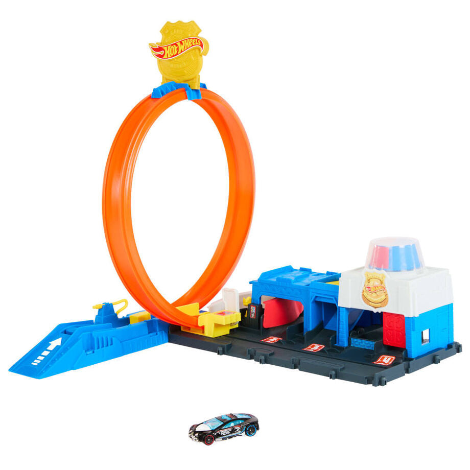 Pista Super Estación de Policía City - Coches Y Circuitos | Hot Wheels
