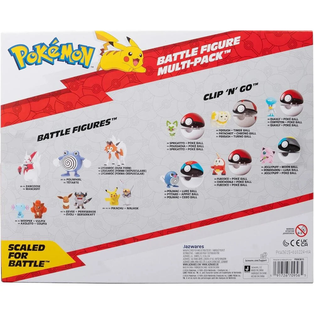 Jazwares Blister 8 figuras Battle Ready Pokemon (imagen 4 de 10)