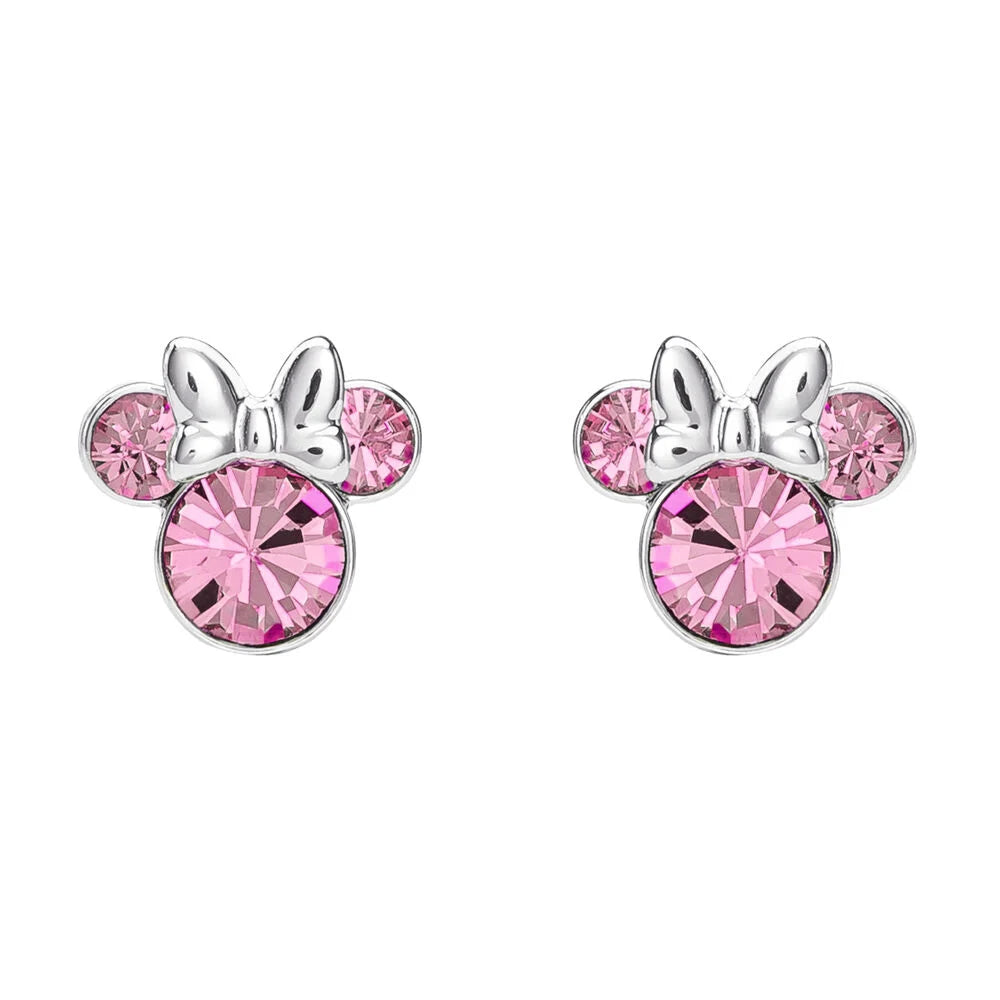 [Disney Minnie Mouse] Pendientes Plata Silueta Minnie
