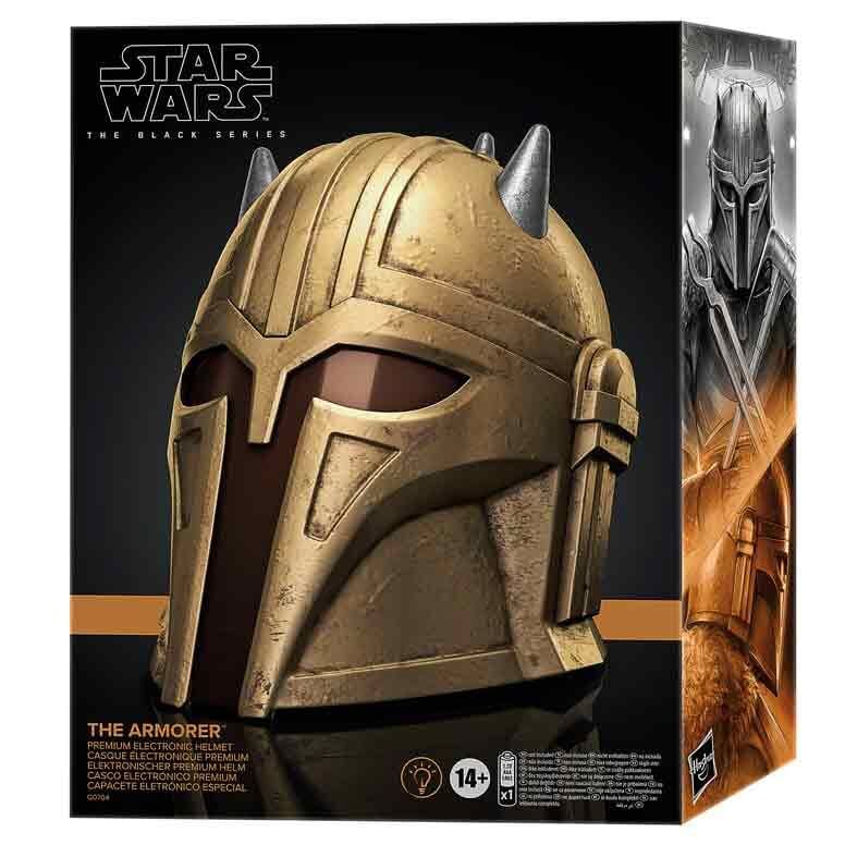 Hasbro Casco Electronico premium The Armorer Star Wars The Mandalorian (imagen 2 de 5)