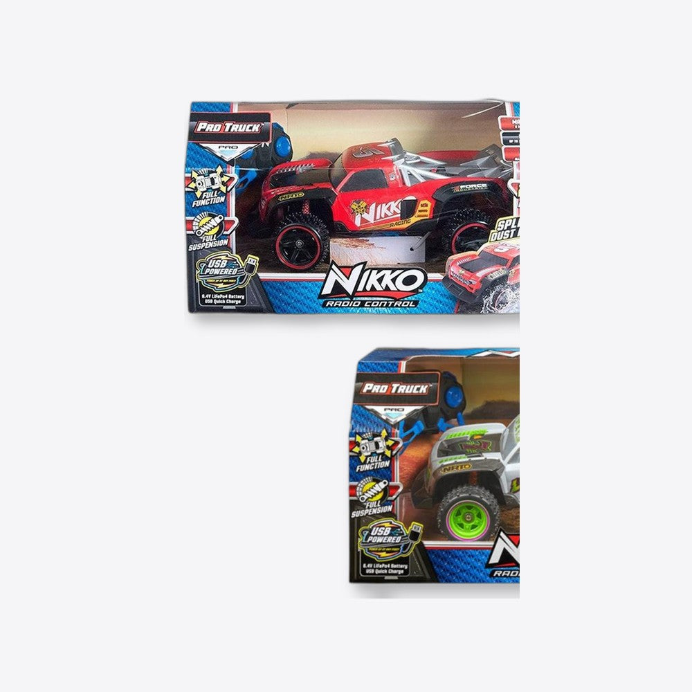 Bandai Rojo Coche teledirigido nikko radio control pro truck color aleatorio (imagen 3 de 6)