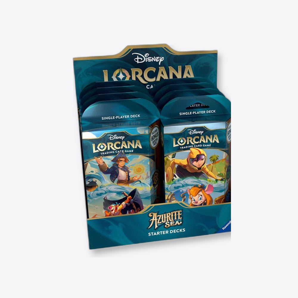 Ravensburger Juego de cartas disney lorcana tcg azurite sea starter deck 8 unidades inglés (imagen 3 de 6)