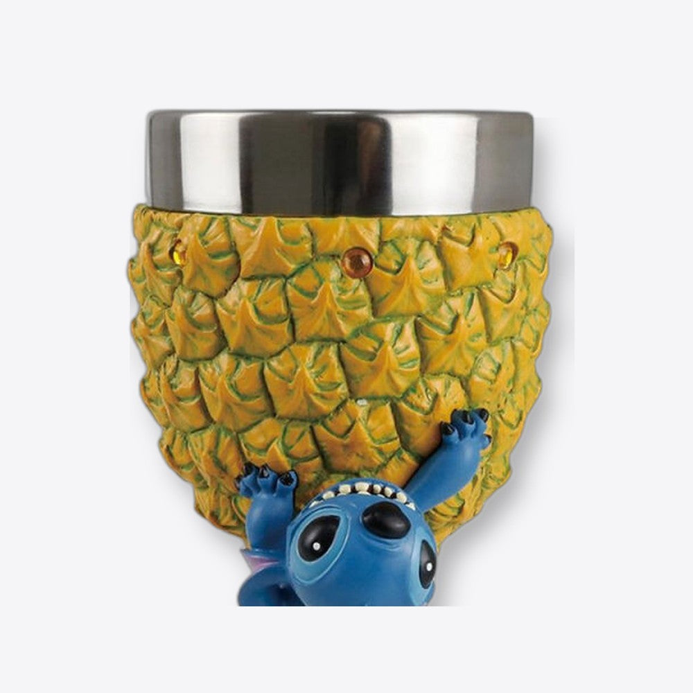 Cáliz decorativo enesco disney stitch con piña (imagen 3 de 6)