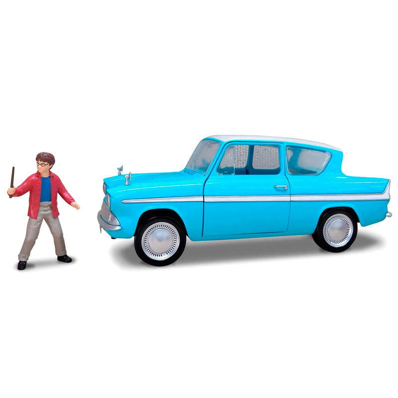 Jada Toys Blister figura Harry + coche Ford Anglia Harry Potter (imagen 4 de 6)