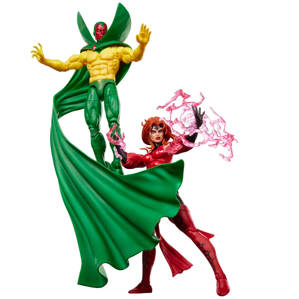 Hasbro Blister 2 figuras Vision y Scarlet With Avengers Earts Mightiest Heroes Marvel Legends Series 15cm (imagen 6 de 10)