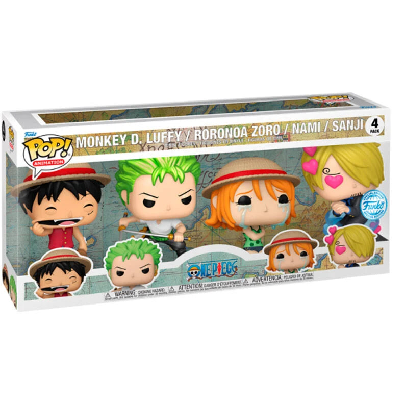 Funko Blister 4 figuras POP One Piece Exclusive (imagen 3 de 4)